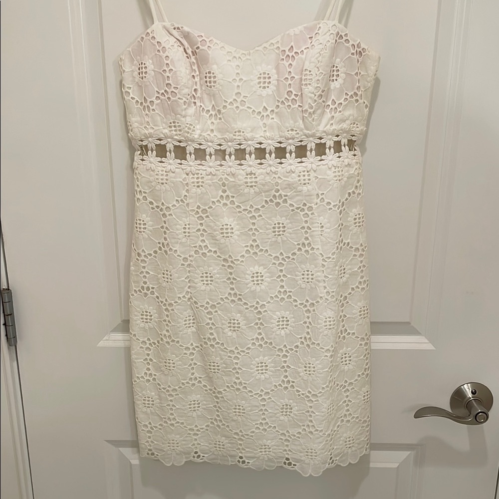 Lilly Pulitzer Sheena Dress: Creamy White Floral Lace - Picture 6 of 6